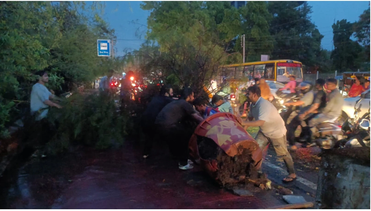 70 की रफ्तार से चली हवा, 300 बिजली फीडर ठप, प्री-मानसून ने राजधानी में मचाई अफरा-तफरी