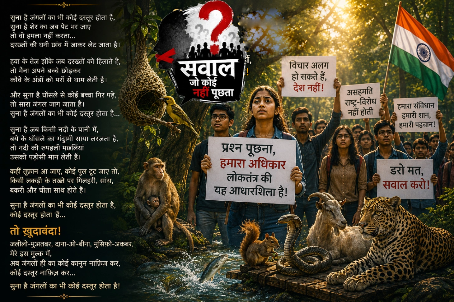 20 जुलाई : सोशल मीडिया की सात तस्वीरें… और सात सवाल, जो शायद हम सब से जवाब माँग रहे हैं