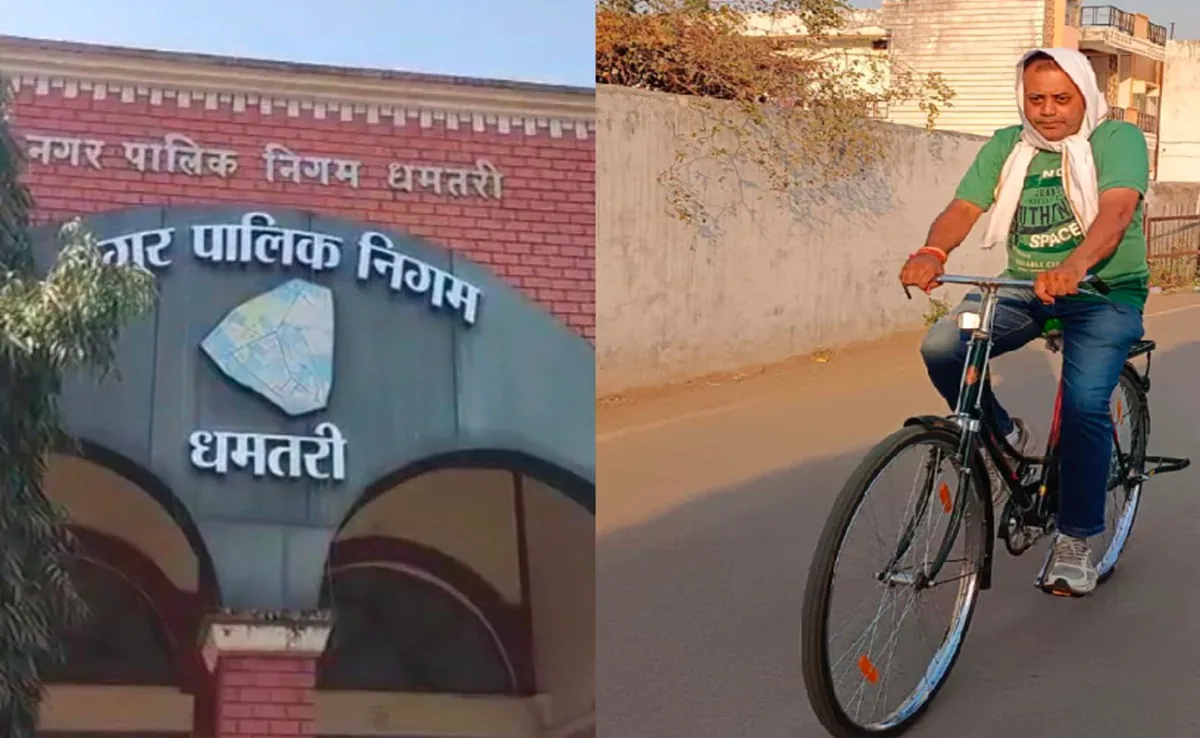 पेट्रोल पंप संचालक साइकिल पर सवार, निगम से अटका 35 लाख का बिल, कई बार लगा चुके हैं गुहार