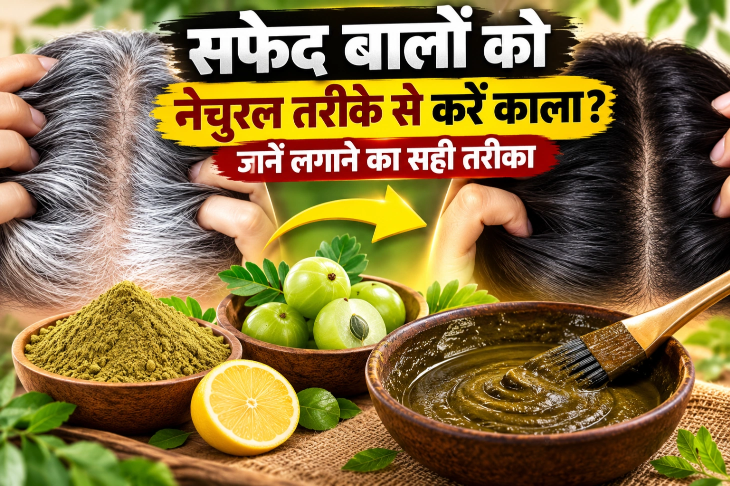 सफेद बालों को नेचुरल तरीके से करें काला? जानें लगाने का सही तरीका
