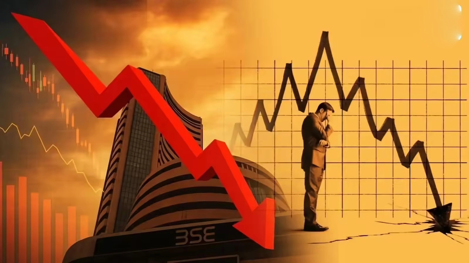 सेंसेक्स 900 अंक टूटा, निफ्टी 23,250 के नीचे फिसला, आईटी शेयरों में मची भगदड़, निवेशकों के उड़े होश