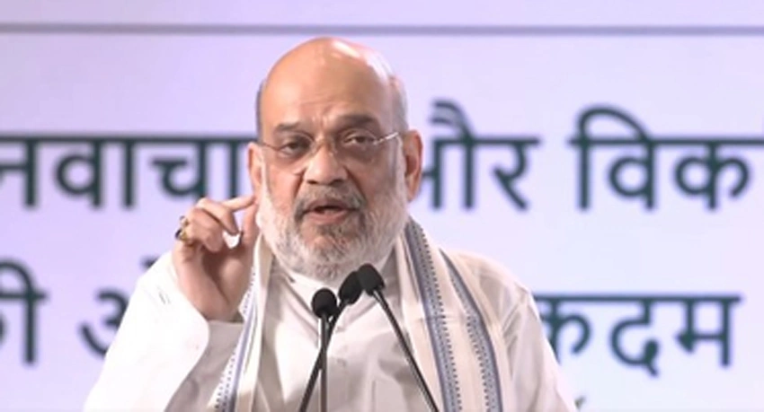 अमित शाह ने गिनाई उपलब्धियां, श्रेय दिया पीएम मोदी को, विरोधियों पर भी निकाली भड़ास