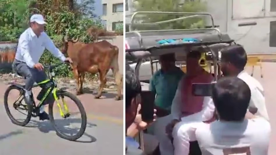 मप्र हाईकोर्ट के जज ने पेश की मिसाल, लघु उद्योग निगम अध्यक्ष ने पदभार ग्रहण करने लिया ई-रिक्शा का सहारा
