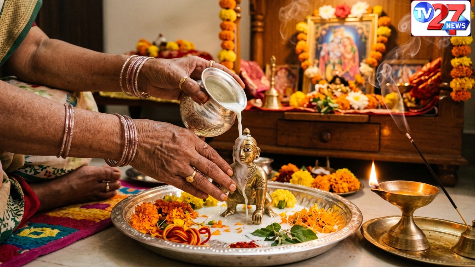 रात 11:57 से 12:42 बजे तक रहेगा पूजा का मुहूर्त, ऐसे करें मध्यरात्रि में श्रीकृष्ण की पूजा