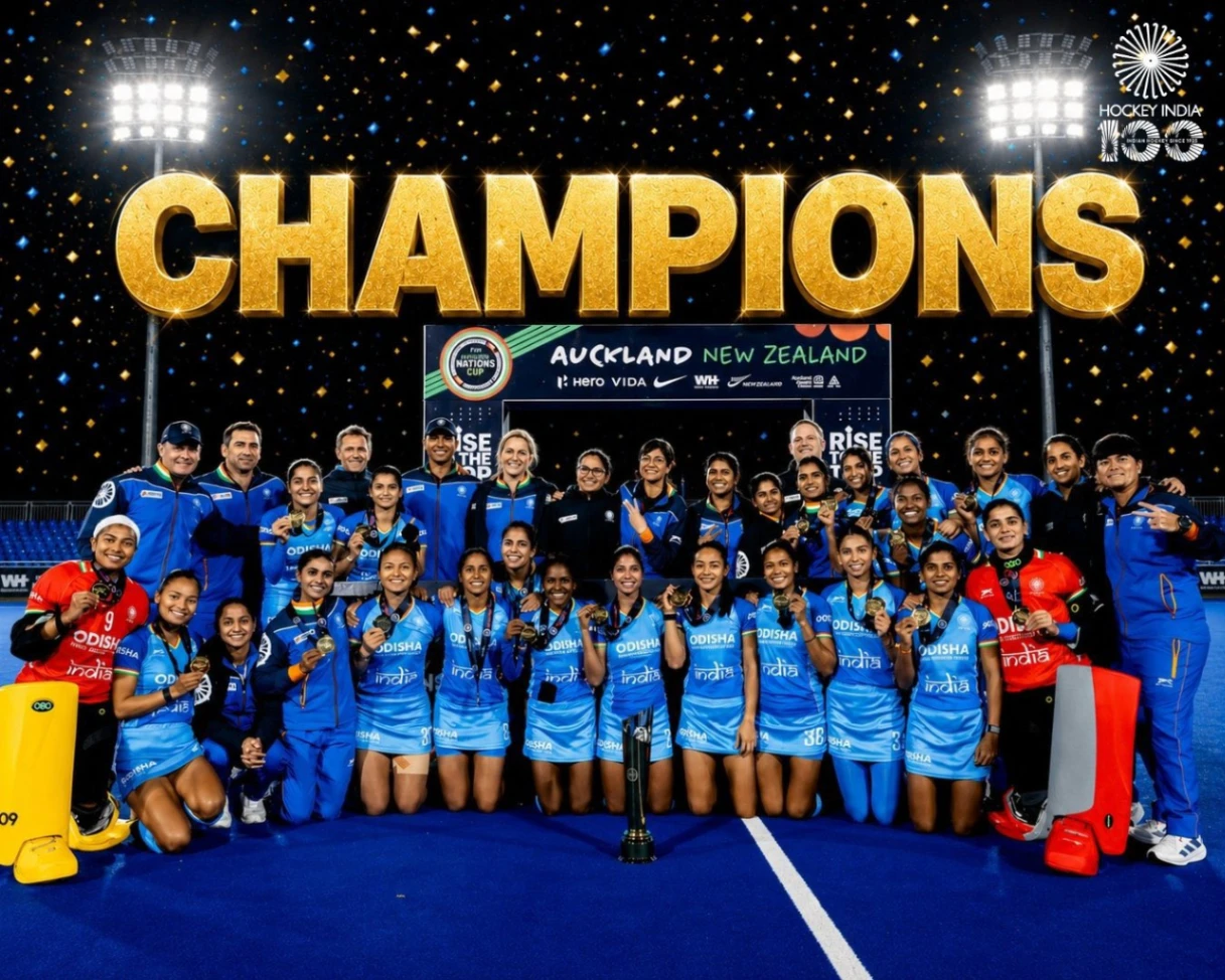 भारतीय महिला हॉकी टीम ने FIH हॉकी विमेंस नेशंस कप 2026 में मेजबान न्यूजीलैंड को 2-0 से हराकर इतिहास रच दिया