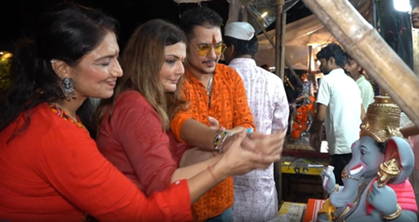 देबीना से दीपशिखा तक ने धूमधाम से किया बप्पा का स्वागत